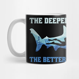 The Deeper You Go Funny Scuba Diving Gift Mug
